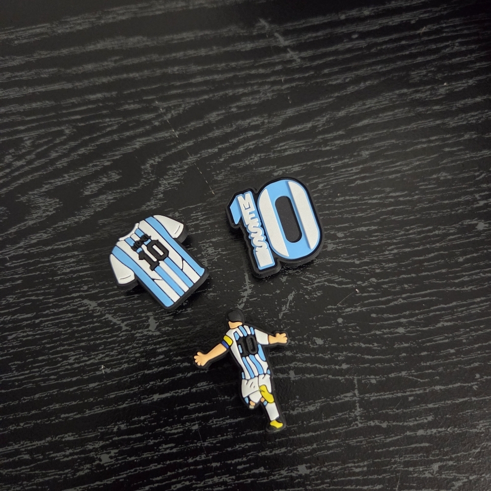 Lionel Messi Jibbitz Charms For Crocs Argentina
